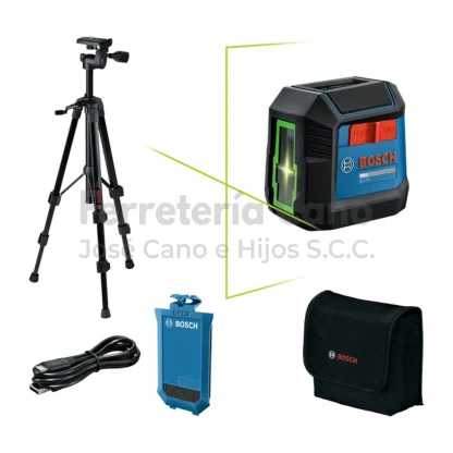 Nivel Laser Bosch GLL2XG Li+ Bat120+ Trípode - Kit Completo