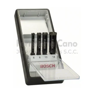 broca diamantada bosch set 6 8 10 14mm