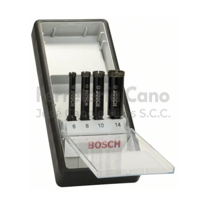 Set Brocas Diamantadas Bosch 6-8-10-14mm 2607019880 | Ferretería Ecuador