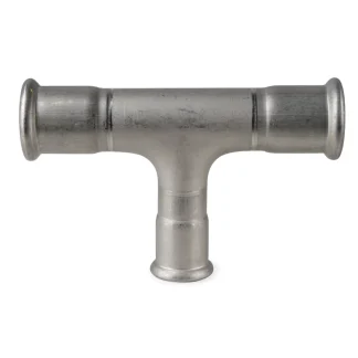 tee reducción central acero inoxidable Fujinox