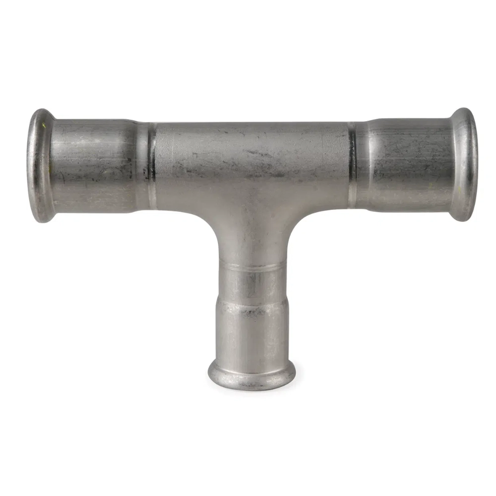 tee reducción central acero inoxidable Fujinox