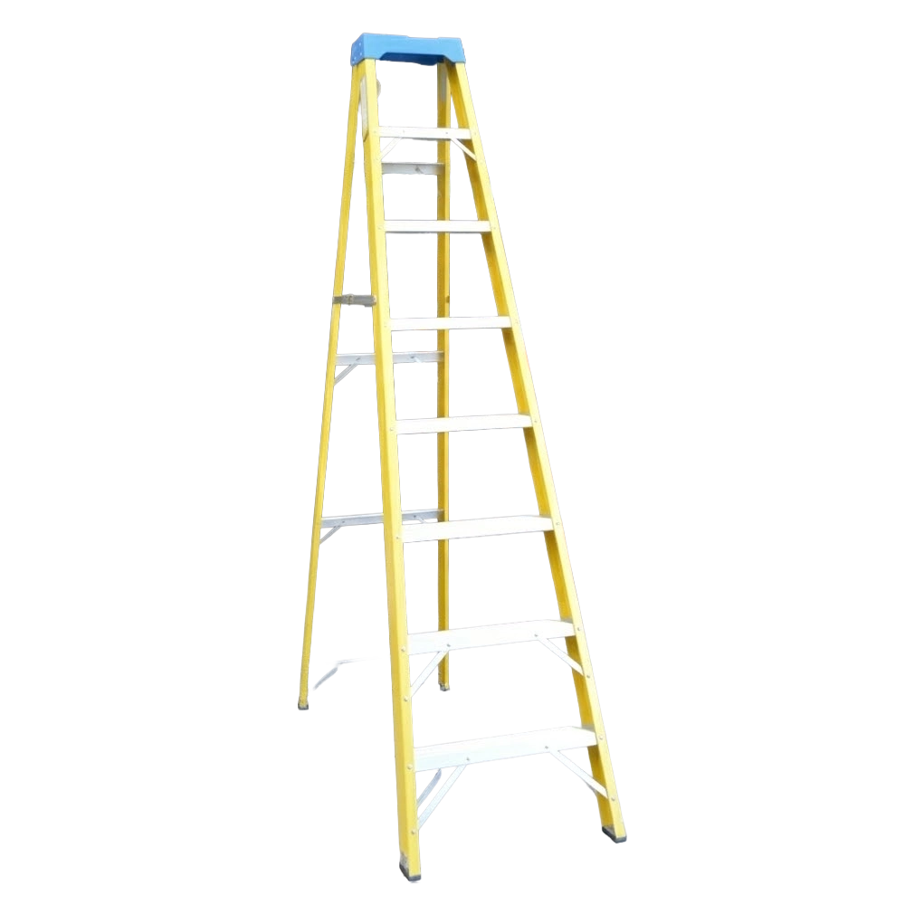Escalera de tijera de fibra de vidrio Inco aislante para electricistas