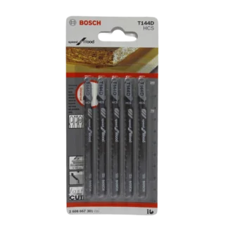 Hoja Sierra Caladora Bosch T144D Madera 5 Piezas
