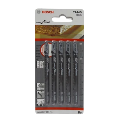 Hoja Sierra Caladora Bosch T144D Madera 5 Piezas