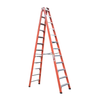 escalera tijera fibra vidrio doble acceso