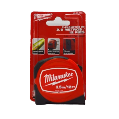 Flexómetro Milwaukee 3.5 a 8 Metros con Carcasa Resistente