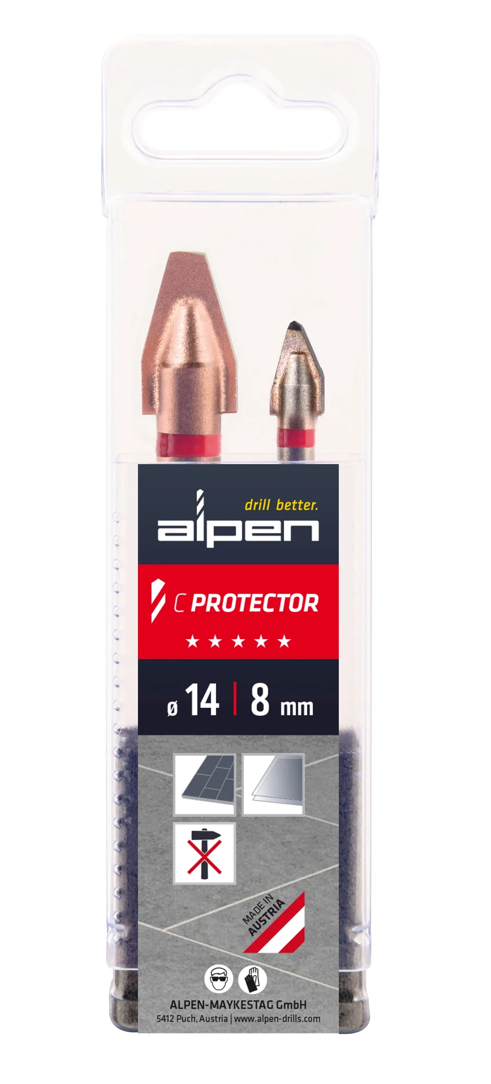 Broca cerámica Alpen C-Protector