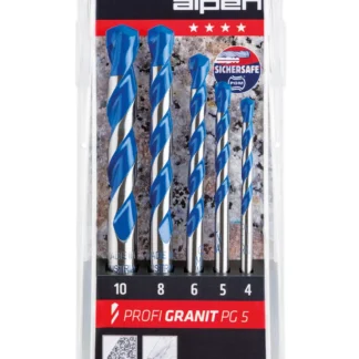 Set de brocas Alpen Profi Granit para mampostería dura, original