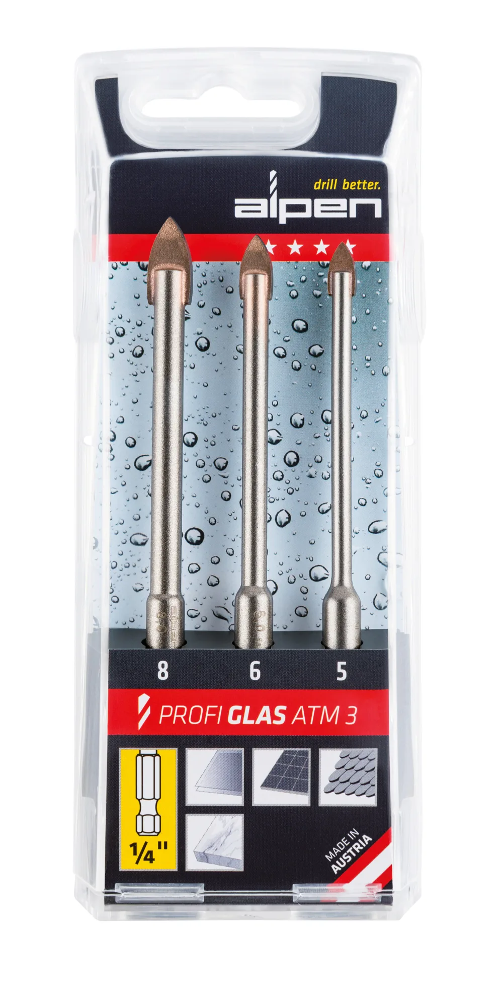 Broca porcelanato Alpen Profi Glas