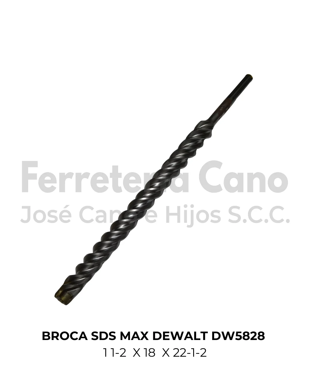 Broca SDS-Max DeWalt DW5828 1 1/2 x 18 x 22 1/2