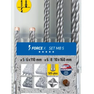 Set de brocas Alpen Force X SDS-Plus, original