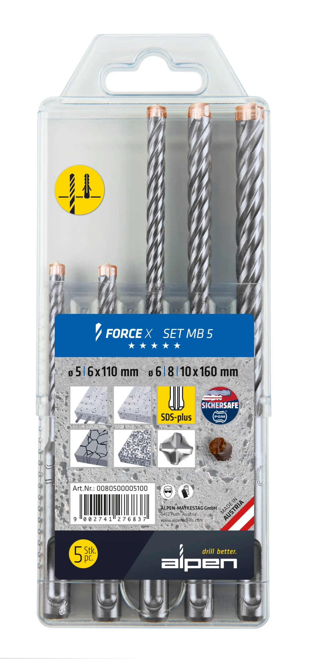 Broca SDS-Plus Alpen Force X