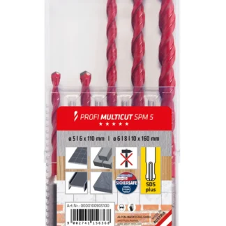Set de brocas Alpen Profi Multicut SDS-Plus, original