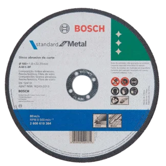 Disco de corte para metal Bosch PRO 4 1/2 pulgadas (115mm)