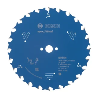 Hoja de sierra circular Bosch Expert Wood con dientes de carburo para madera