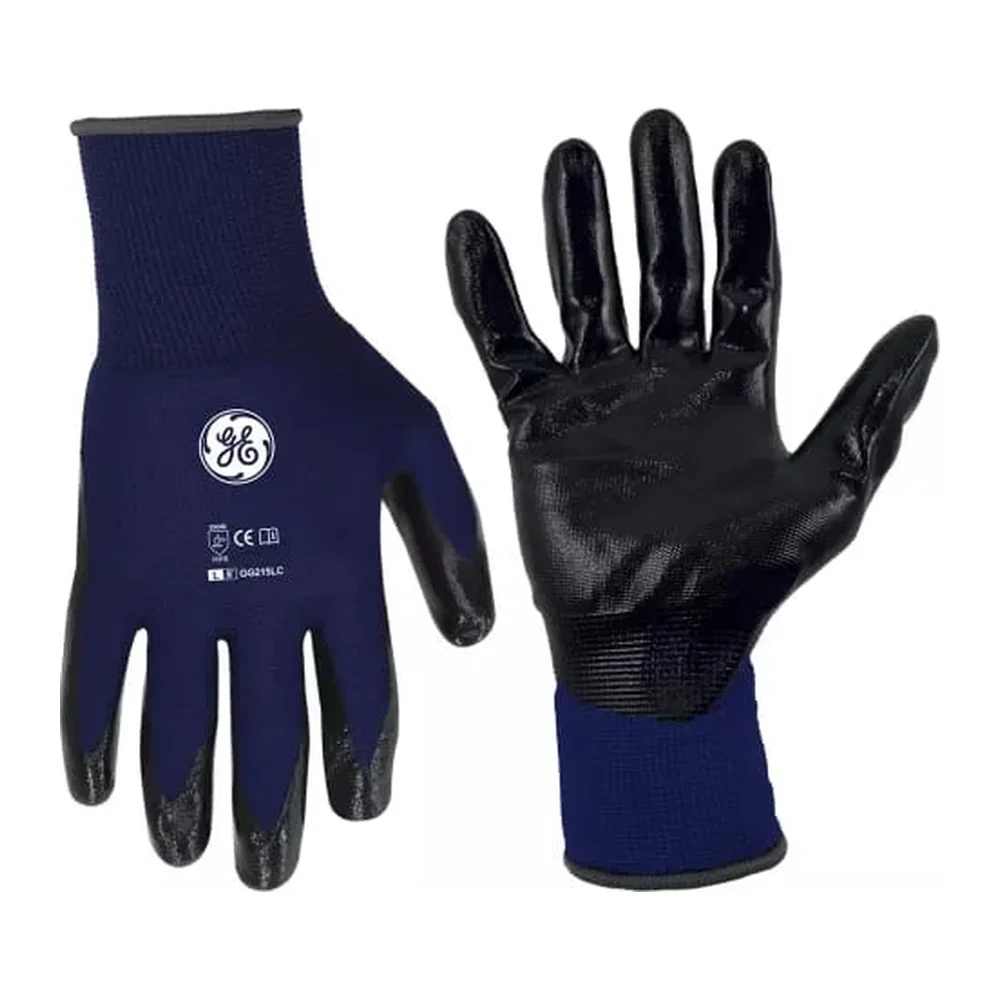 Guante General GG215 Nitrilo Azul Abrasión (Talla L)