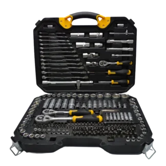 Juego de Dados 218 Piezas Elan Tools 1/4 3/8 1/2
