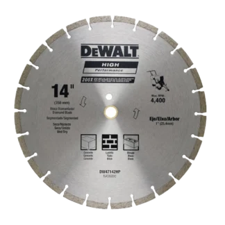 Disco Diamante Turbo DeWalt de 7 y 9 Pulgadas para Concreto