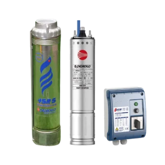 Kit Bomba Sumergible Pedrollo 4SR33G/20-F 2HP Completo (Hidráulica + Motor + Tablero)