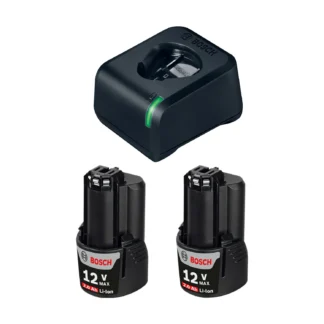 Kit Bosch con dos baterías GBA 12V 2.0Ah de litio y cargador GAL 12V-20