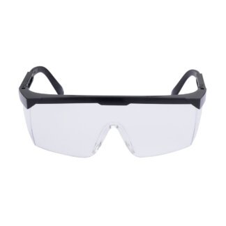 Gafas de protección JEM transparentes con marco negro C3555