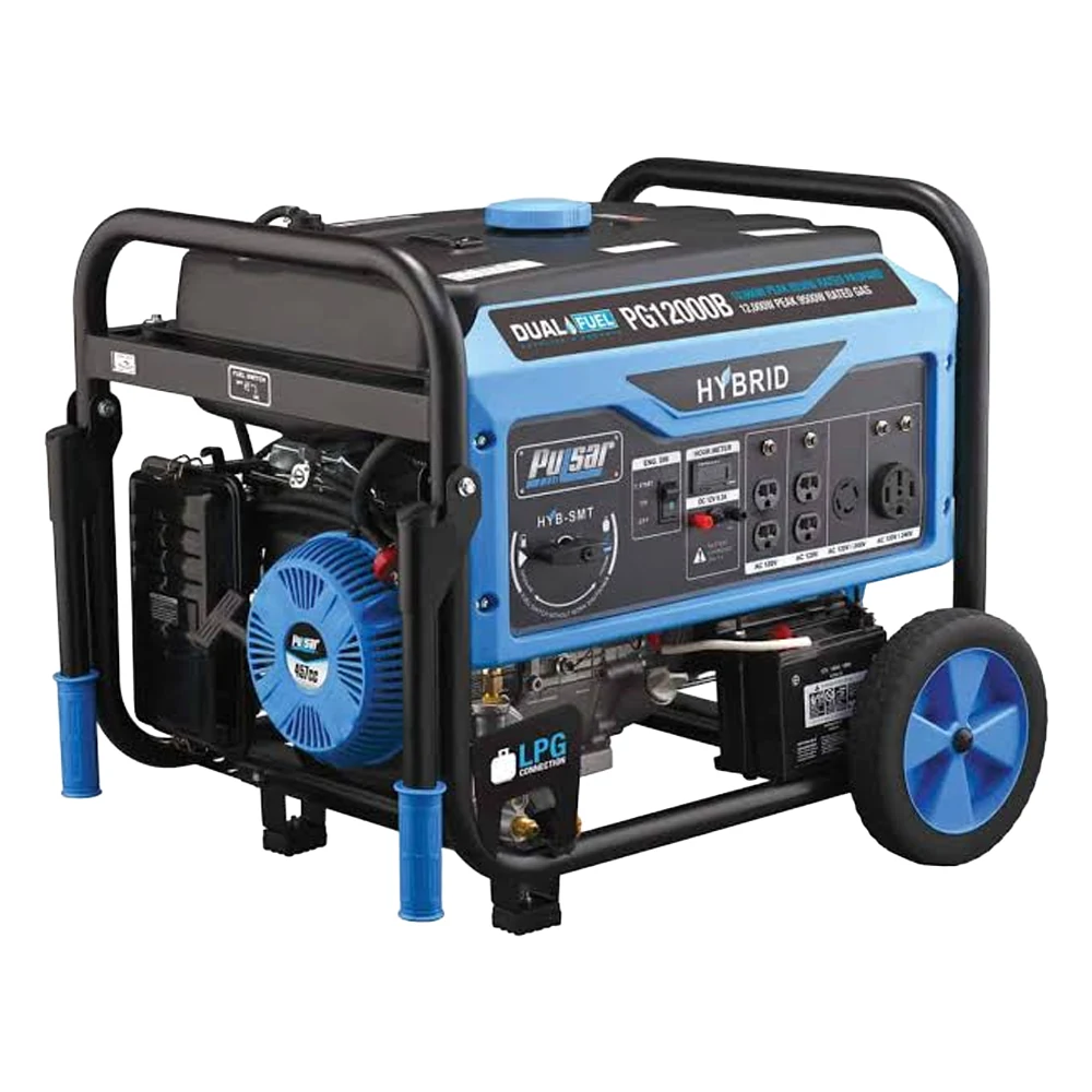 Generador Pulsar PG12000B dual gas y gasolina