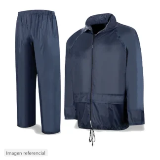 Impermeable de tela, chaqueta y pantalón (imagen referencial)