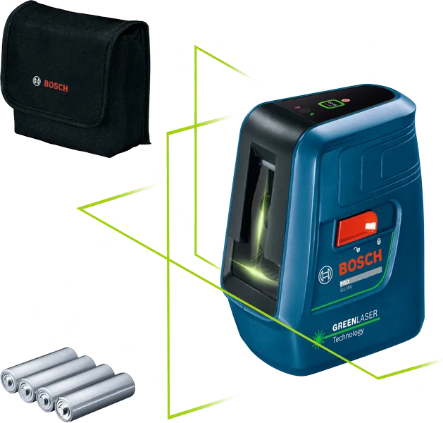 Nivel Láser Verde Bosch GLL 3 XG con Trípode y Estuche