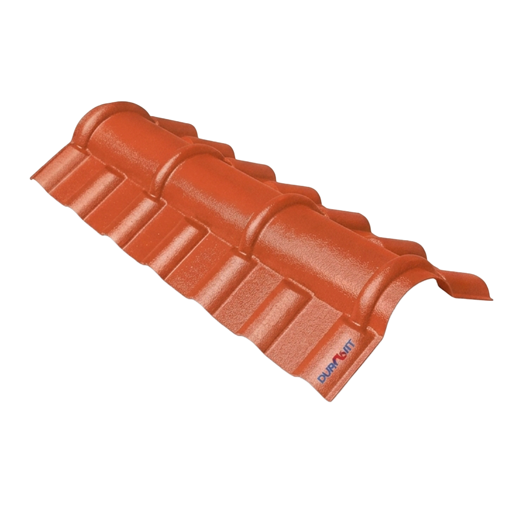 Cumbrero Teja PVC Naranja 1050 mm para Techos
