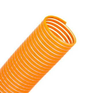 Manguera de succión anillada naranja reforzada 14 bar