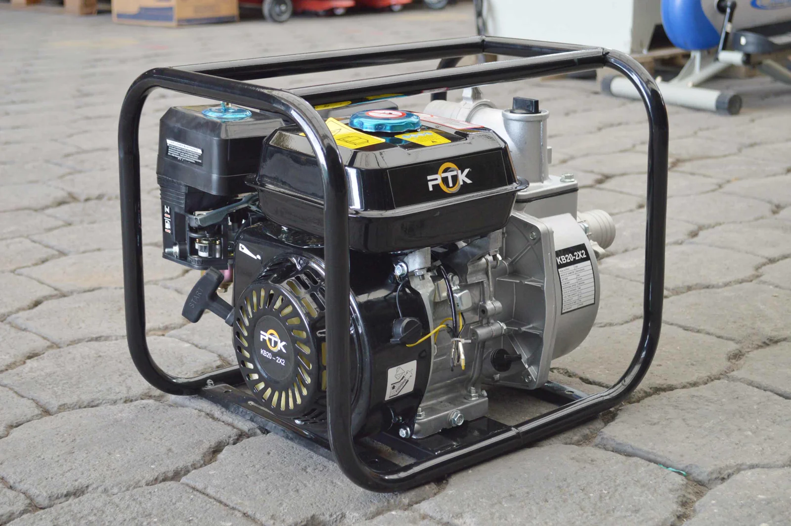 Motobomba PTK de gasolina 7 HP para riego