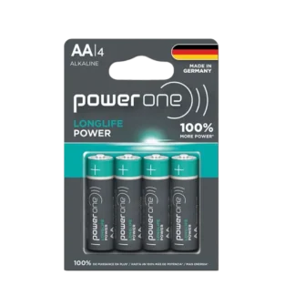 Pilas alcalinas PowerOne AA blíster de 4