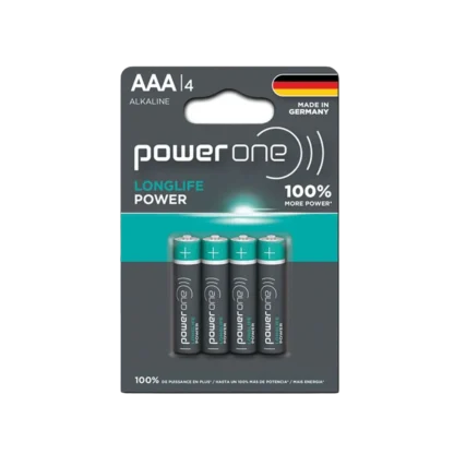 Pilas PowerOne AA, AAA y D en Paquete de 2 y 4 Unidades - AAA x4