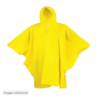 Poncho impermeable de PVC amarillo (imagen referencial)